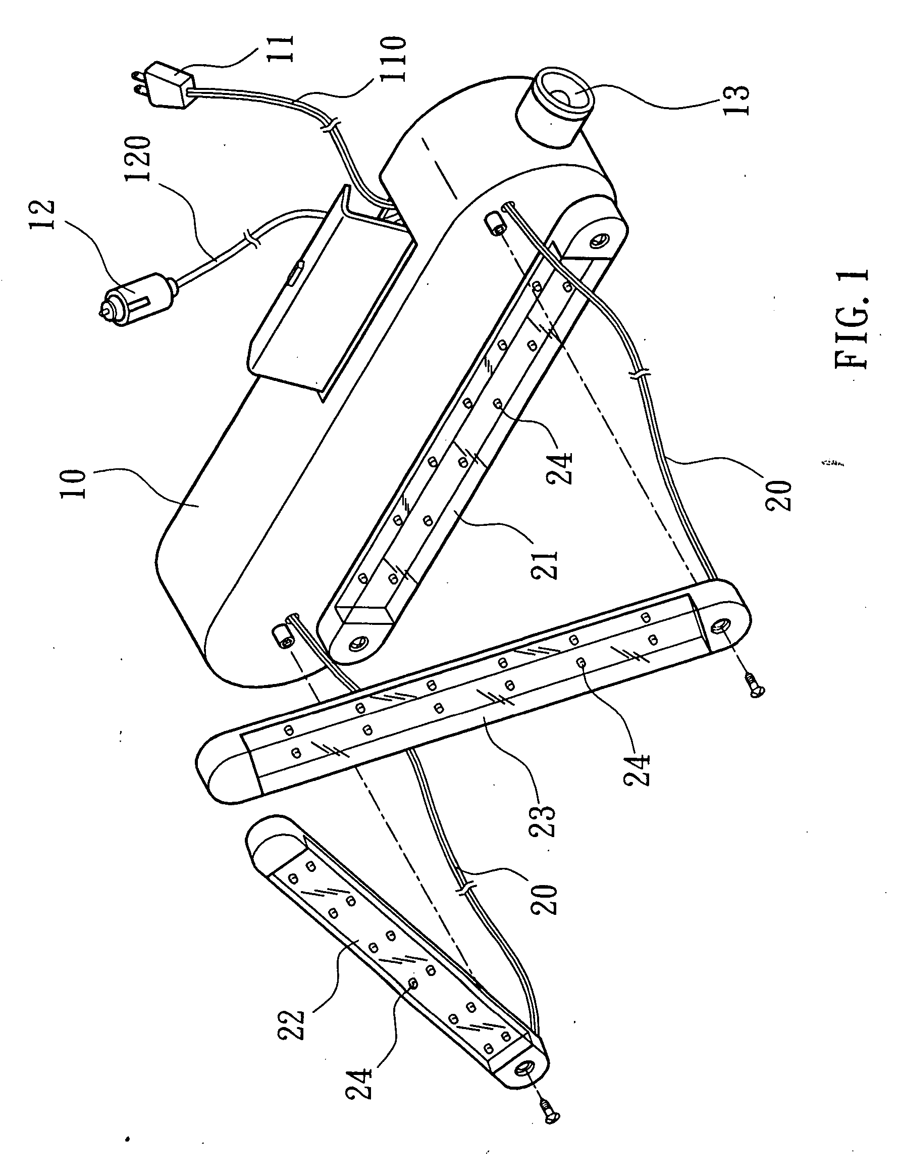 Mobile signal light set