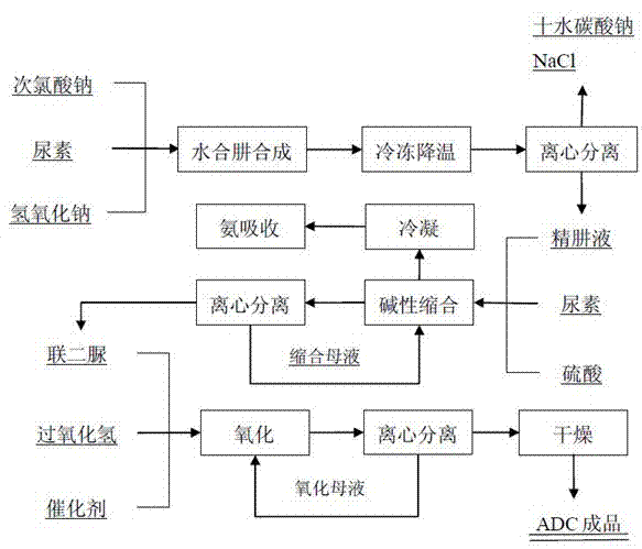 Preparation process of azodicarbonamide