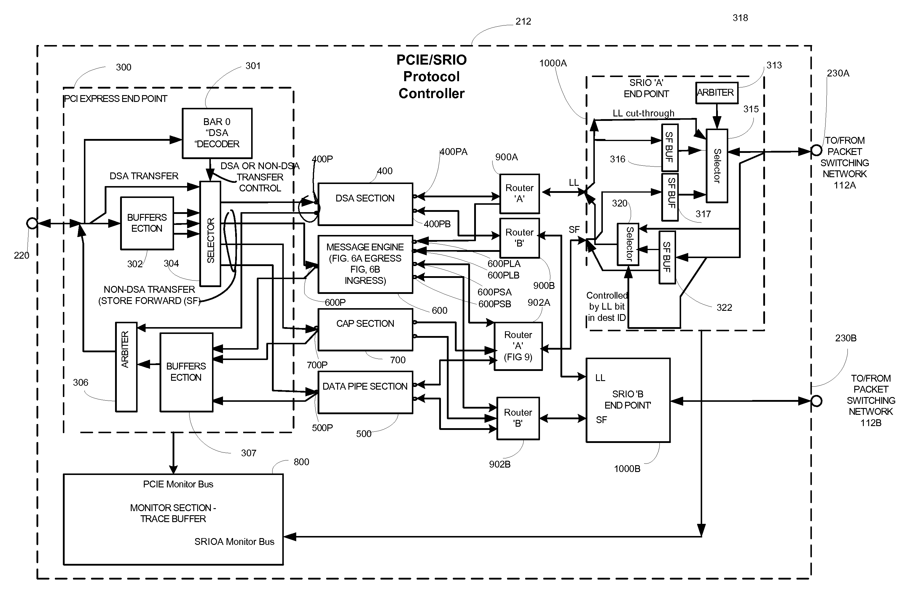 Protocol controller for a data storage system