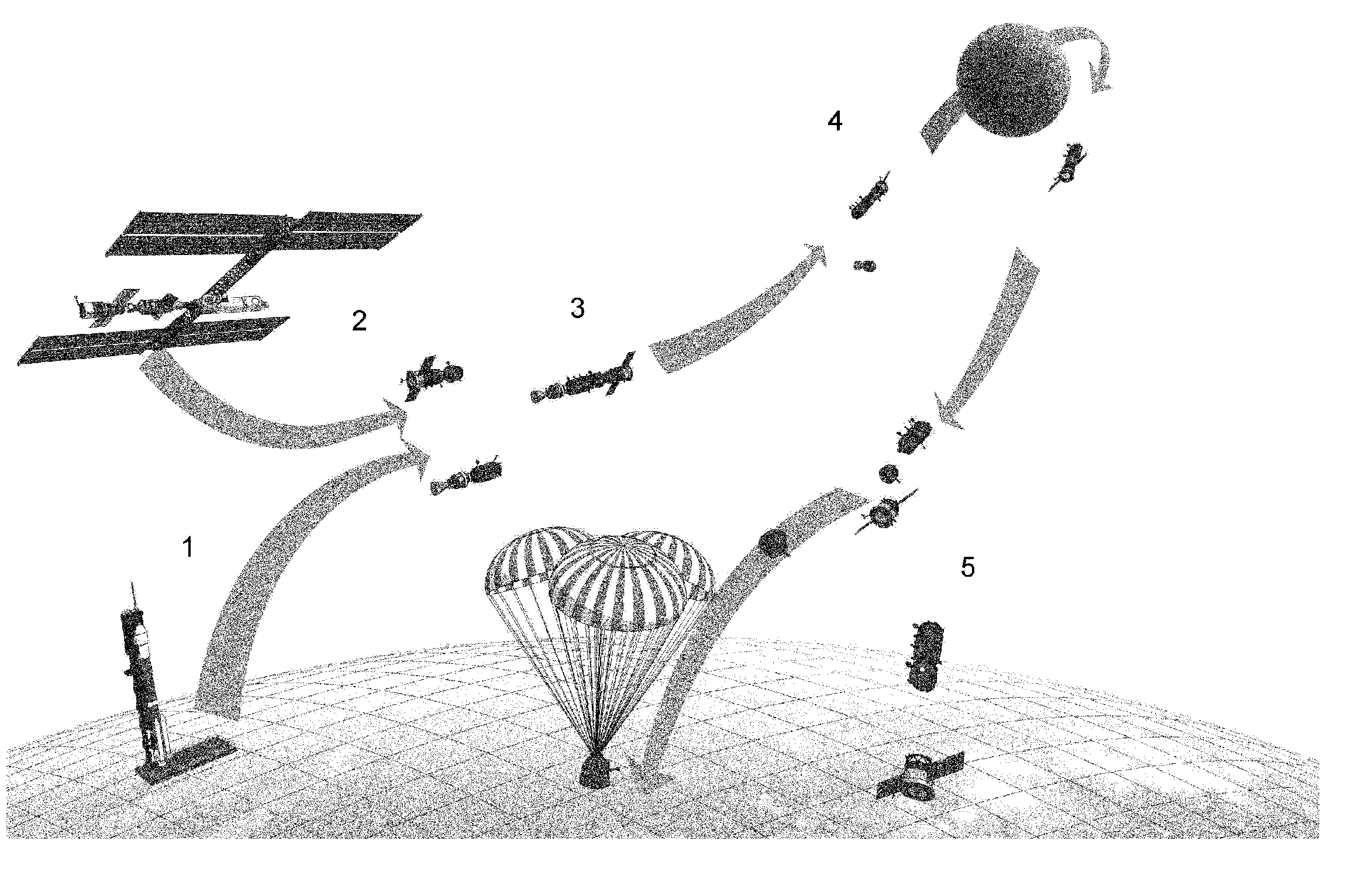 Method and apparatus for utilizing a lifeboat for a space station in earth orbit to serve as a lunar spacecraft