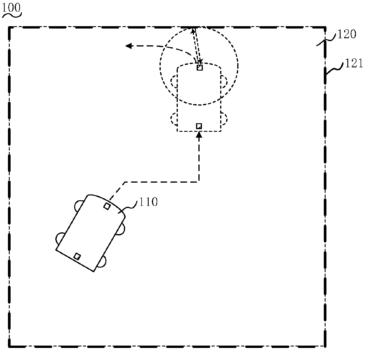 Self-moving equipment, acoustic-magnetic boundary device and automatic working system