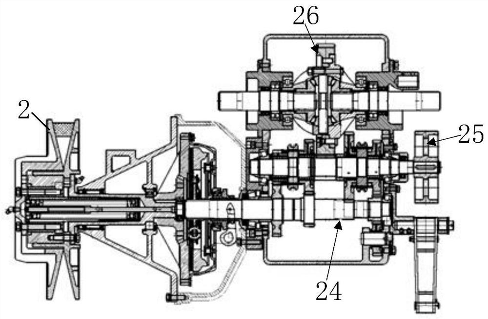 Speed changer and harvester