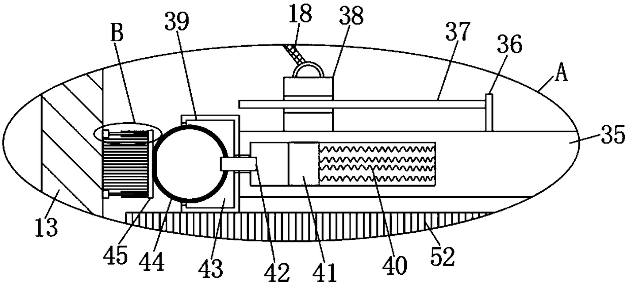 Containing bucket cleaning device for new material processing