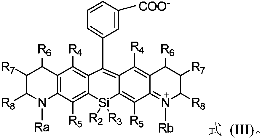 Silicon-based rhodamine derivative and preparation method thereof