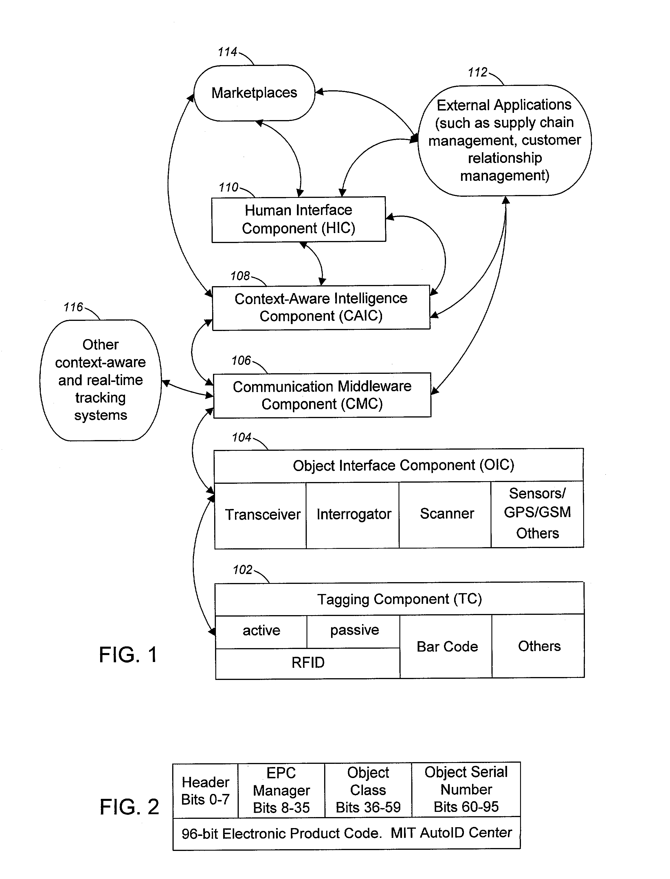 Bi-directional data flow in a real time tracking system