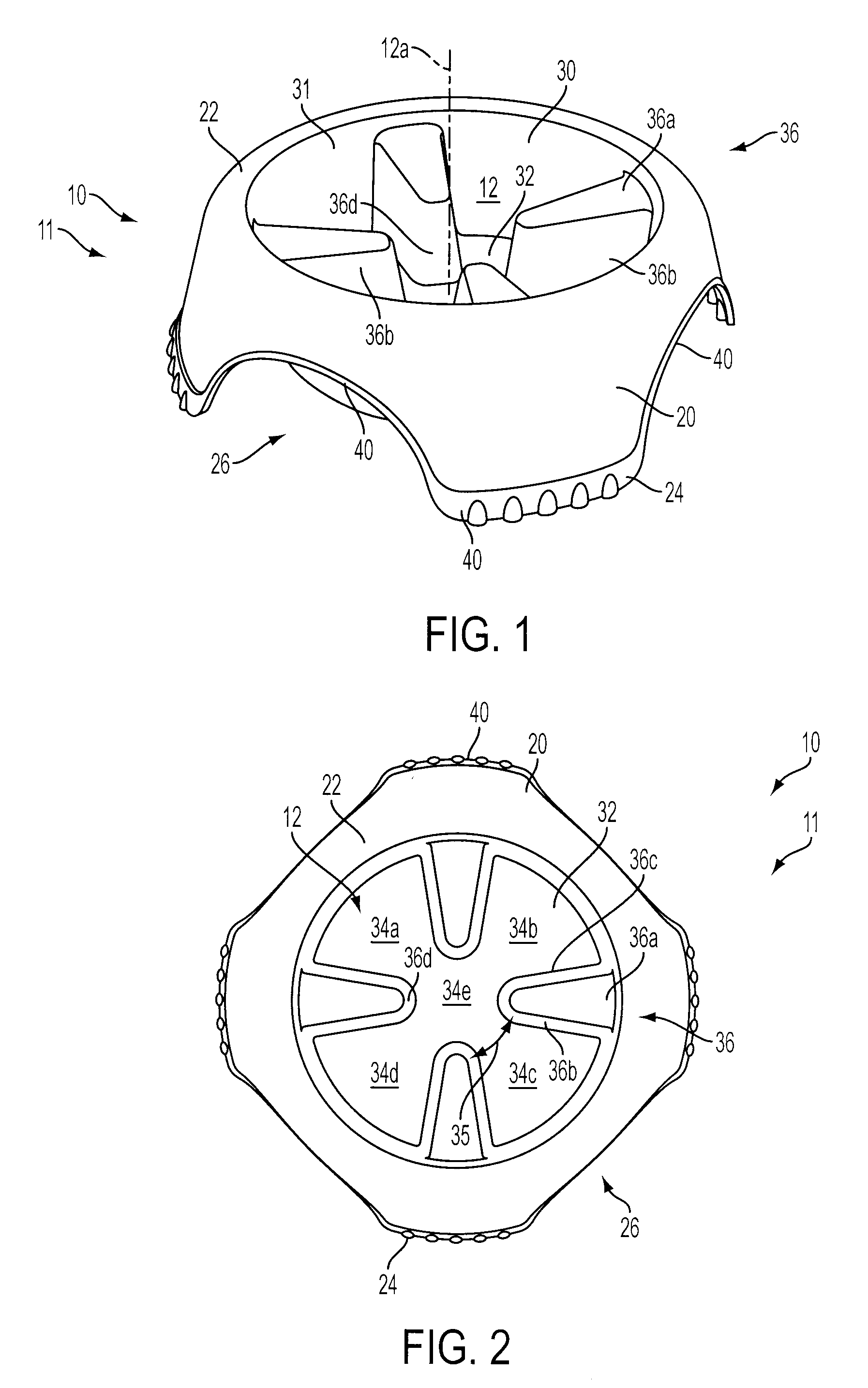 Bowl with obstructions