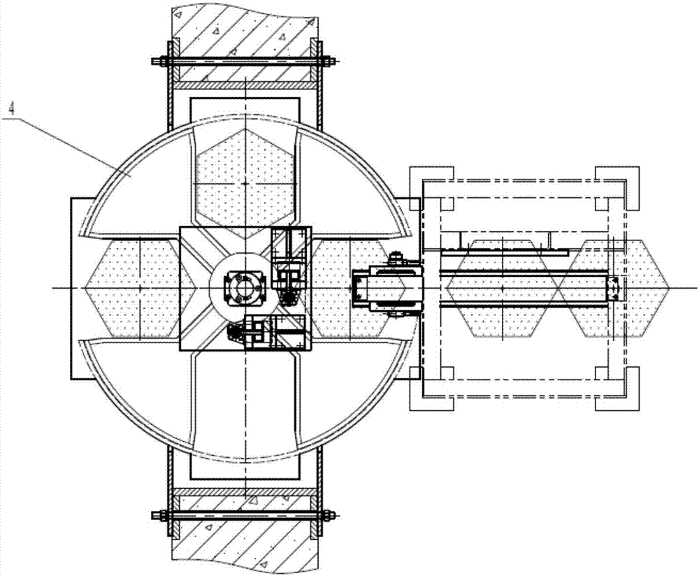 Rotary-type antiknock conveying device