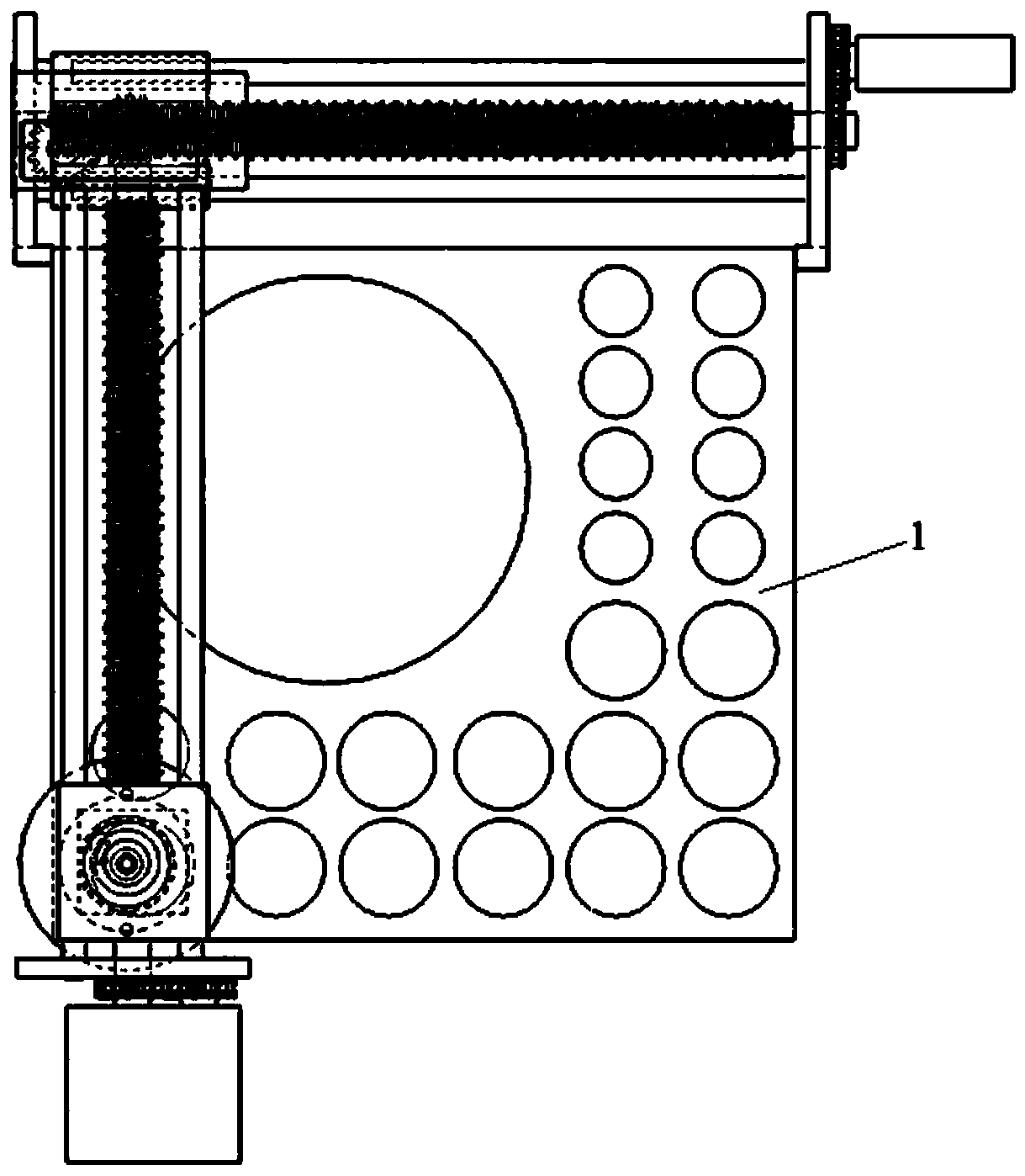 A syringe automatic dispensing device