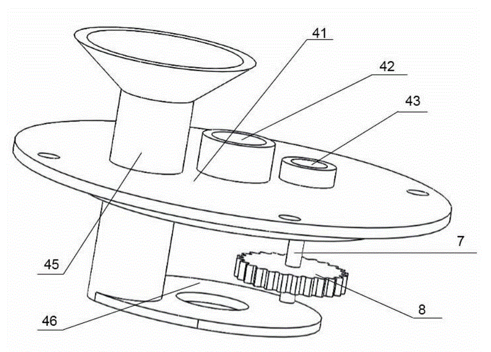 Continuous semispherical sand mixing device for fracture