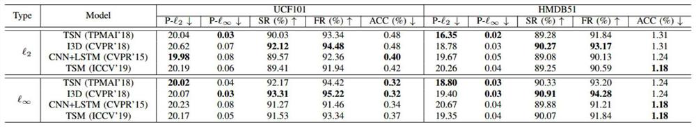 Video action recognition adversarial attack method insensitive to sampling