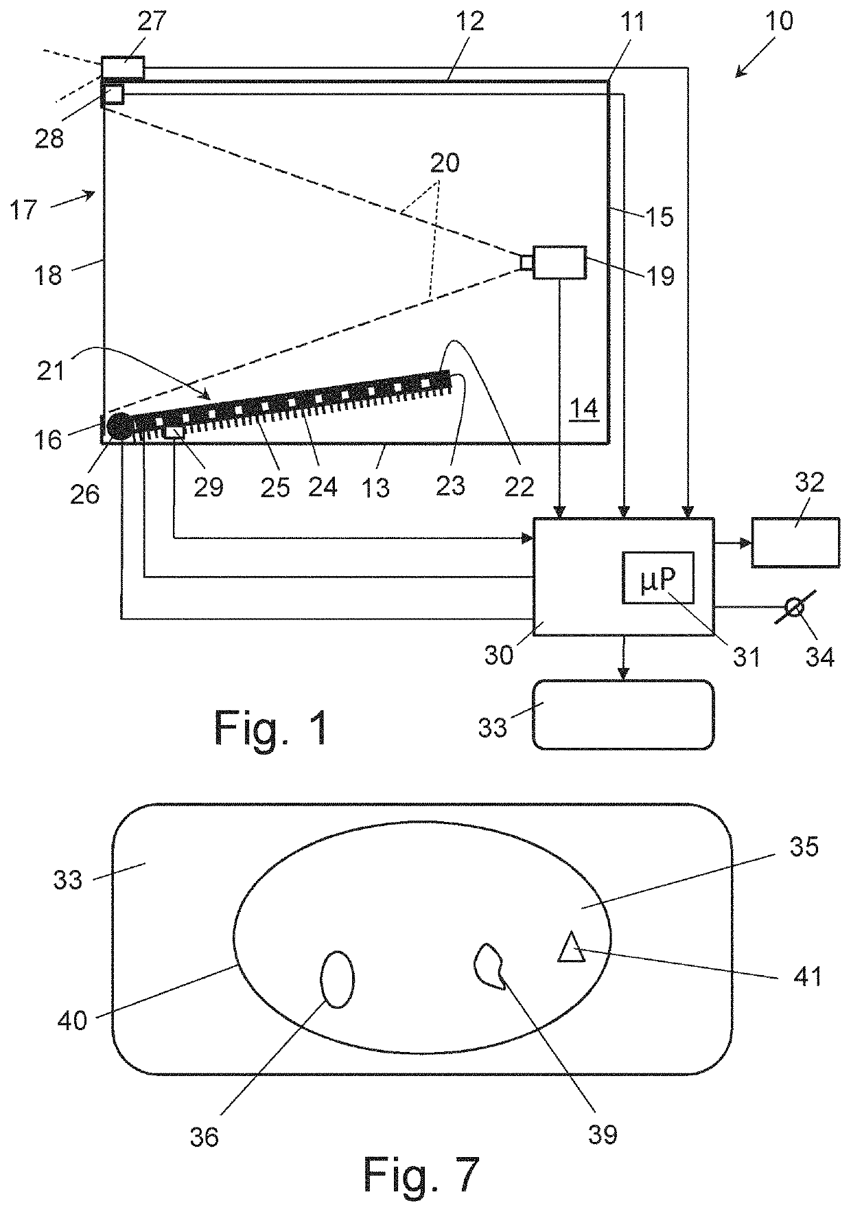 Device and method for thermal imaging of a living mammal body section