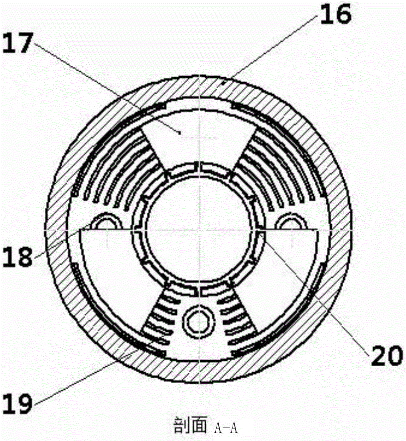 Drum brake cooled through heat pipes