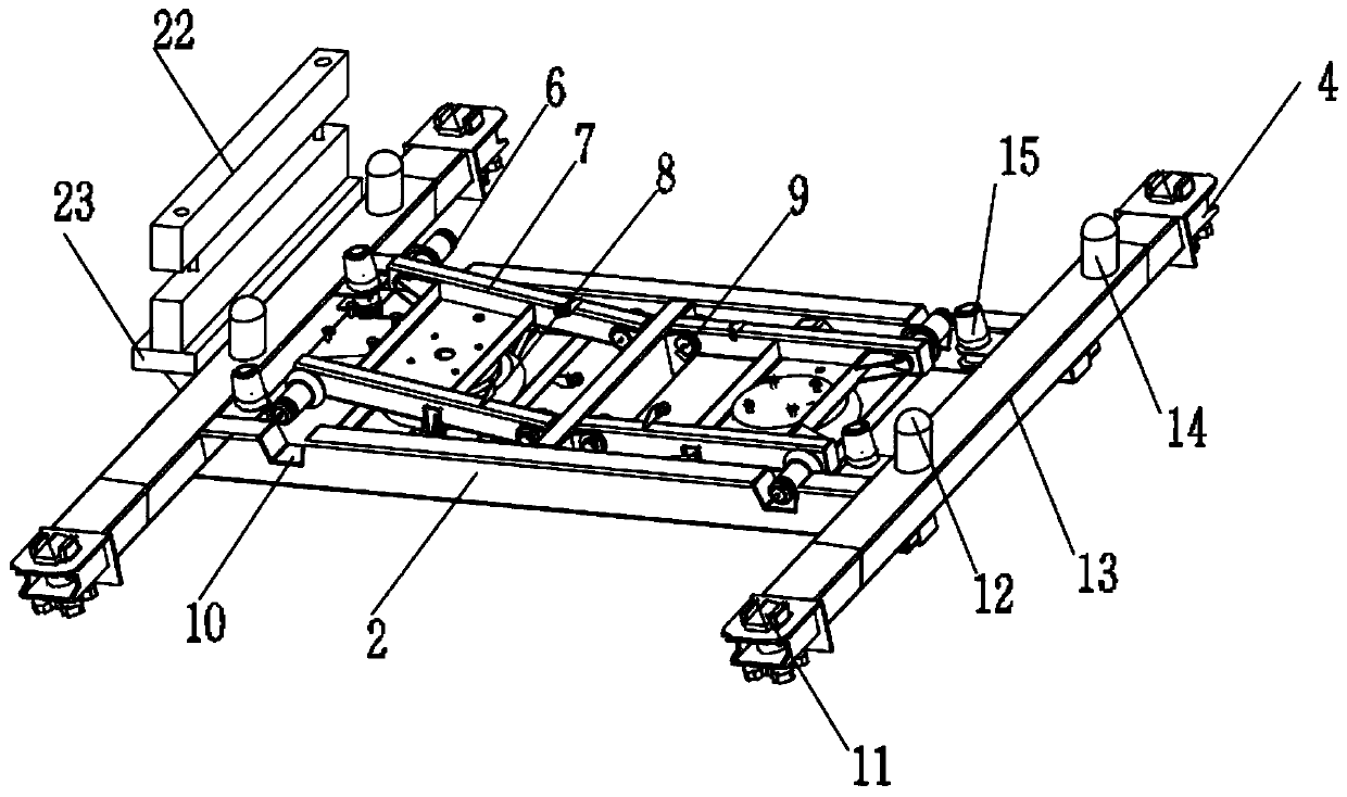 Automobile with detachable carriage for transporting multiple exchange boxes