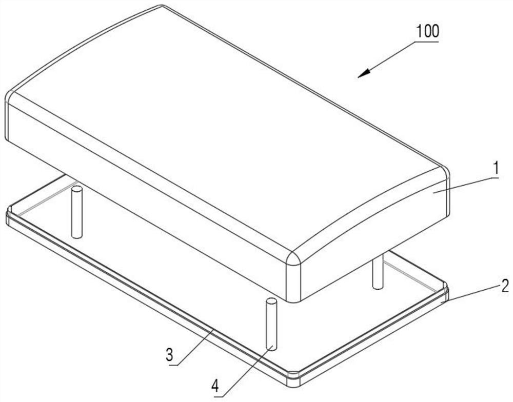 Sealing waterproof device of venue antenna, installation method and venue antenna