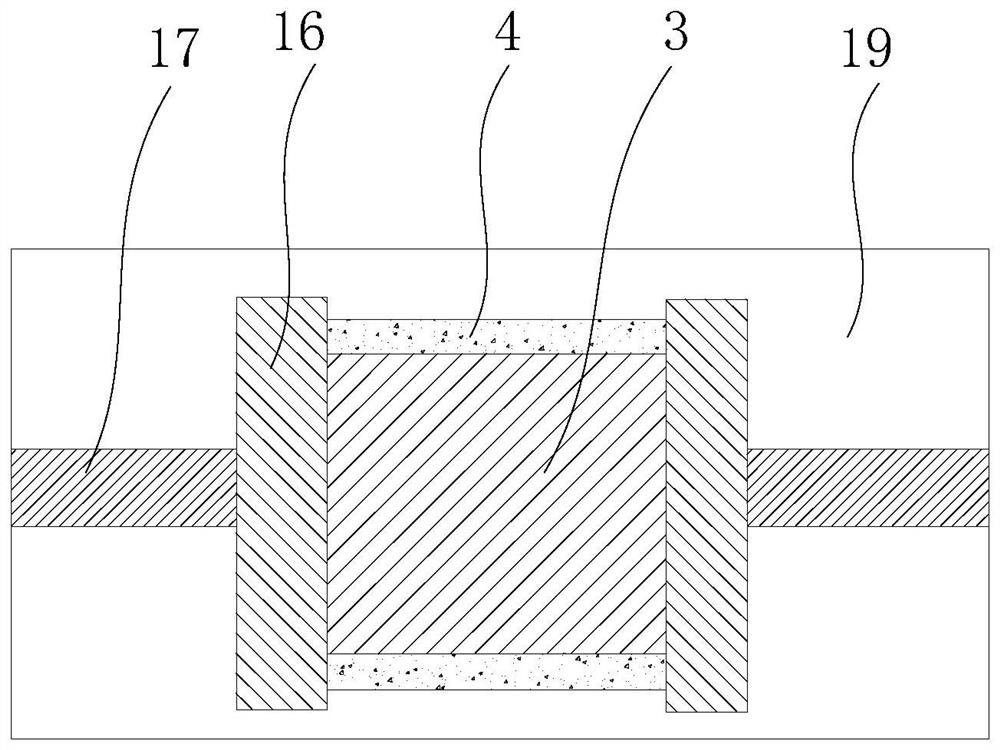 A clamping device and sputtering equipment used in sputtering equipment