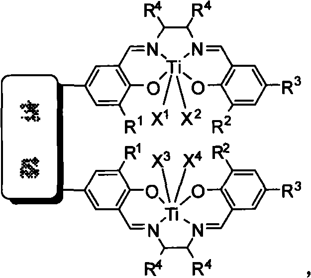 Bridged bis-Schiff-base-titanium complex, and synthesis method and application thereof