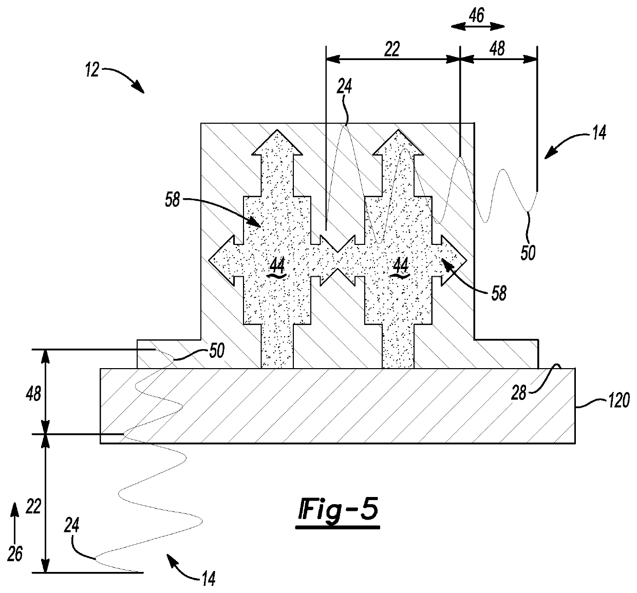 Integrated power electronics component for mitigating noise, vibration, and harshness