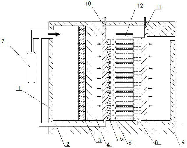 New energy automobile driving system based on composite hydrogen fuel and lithium ion battery