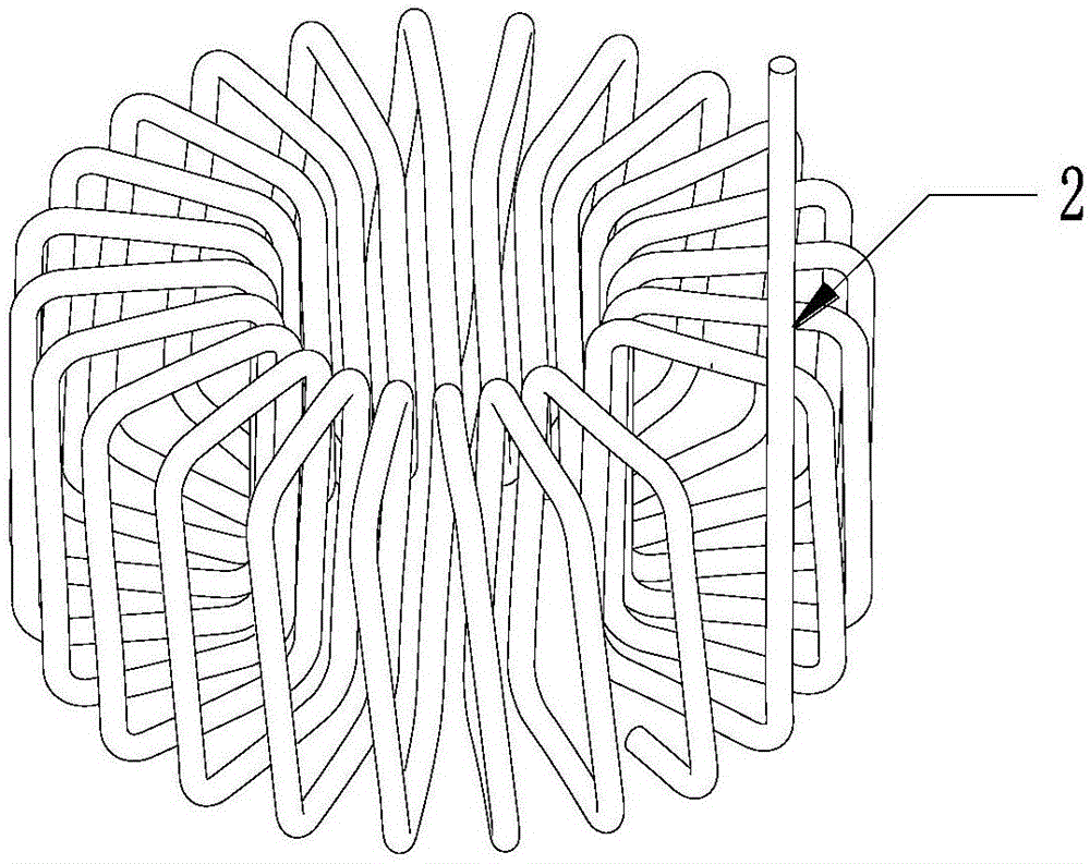 Array-type adjustable cage-type PCB inductor