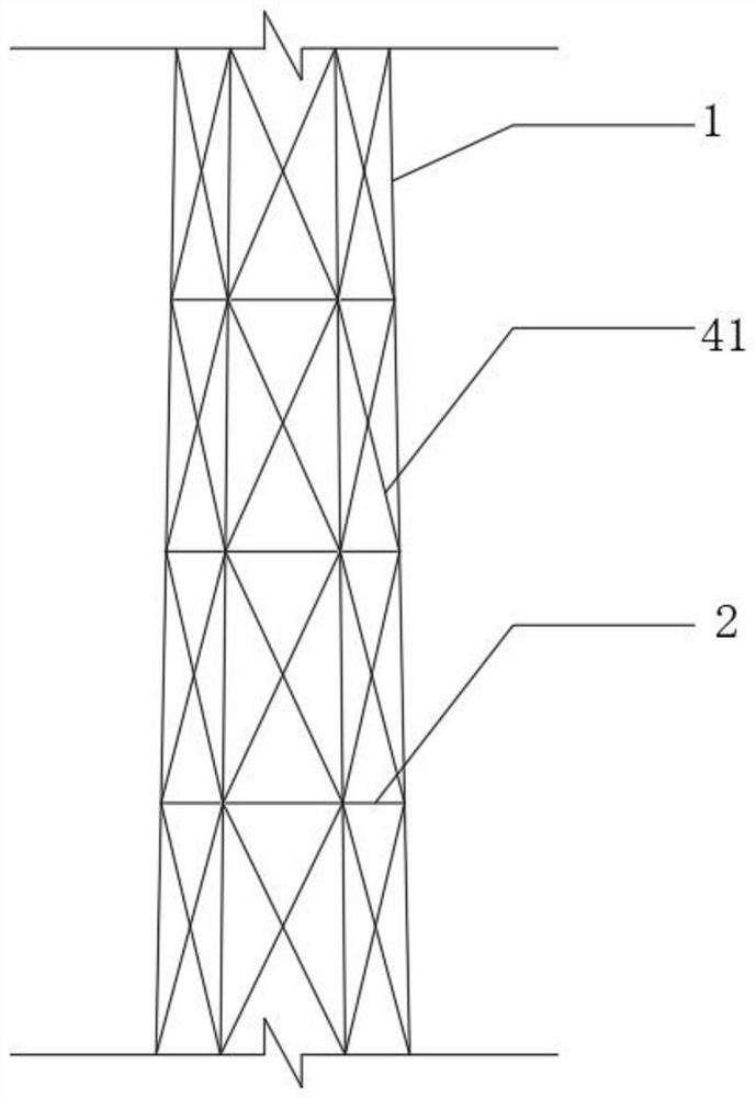 Prefabricated lattice type wind power tower drum