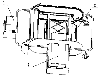 Circulating automatic tipping bucket sweeper