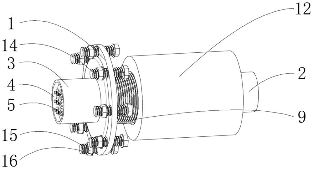 Wind driven generator electricity-taking slip ring