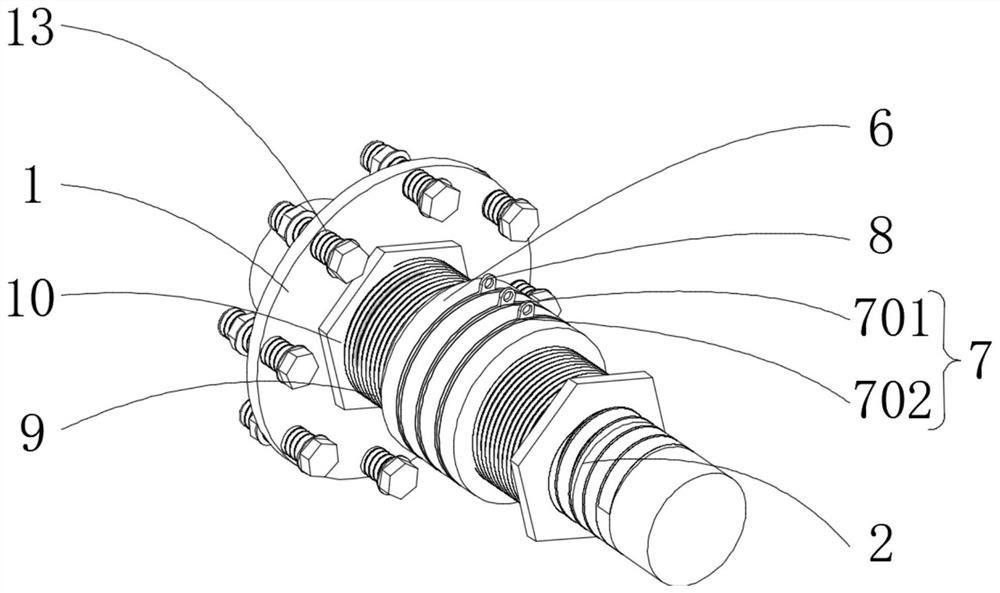 Wind driven generator electricity-taking slip ring