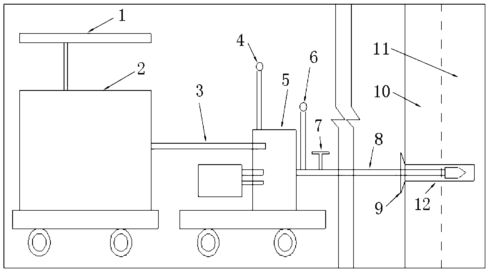 Pressure relief method of coal bed high-pressure waterpower bedding drilling and cutting