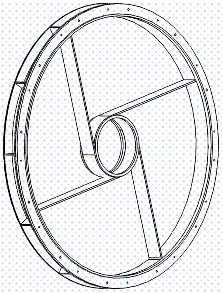 Space camera secondary mirror support structure