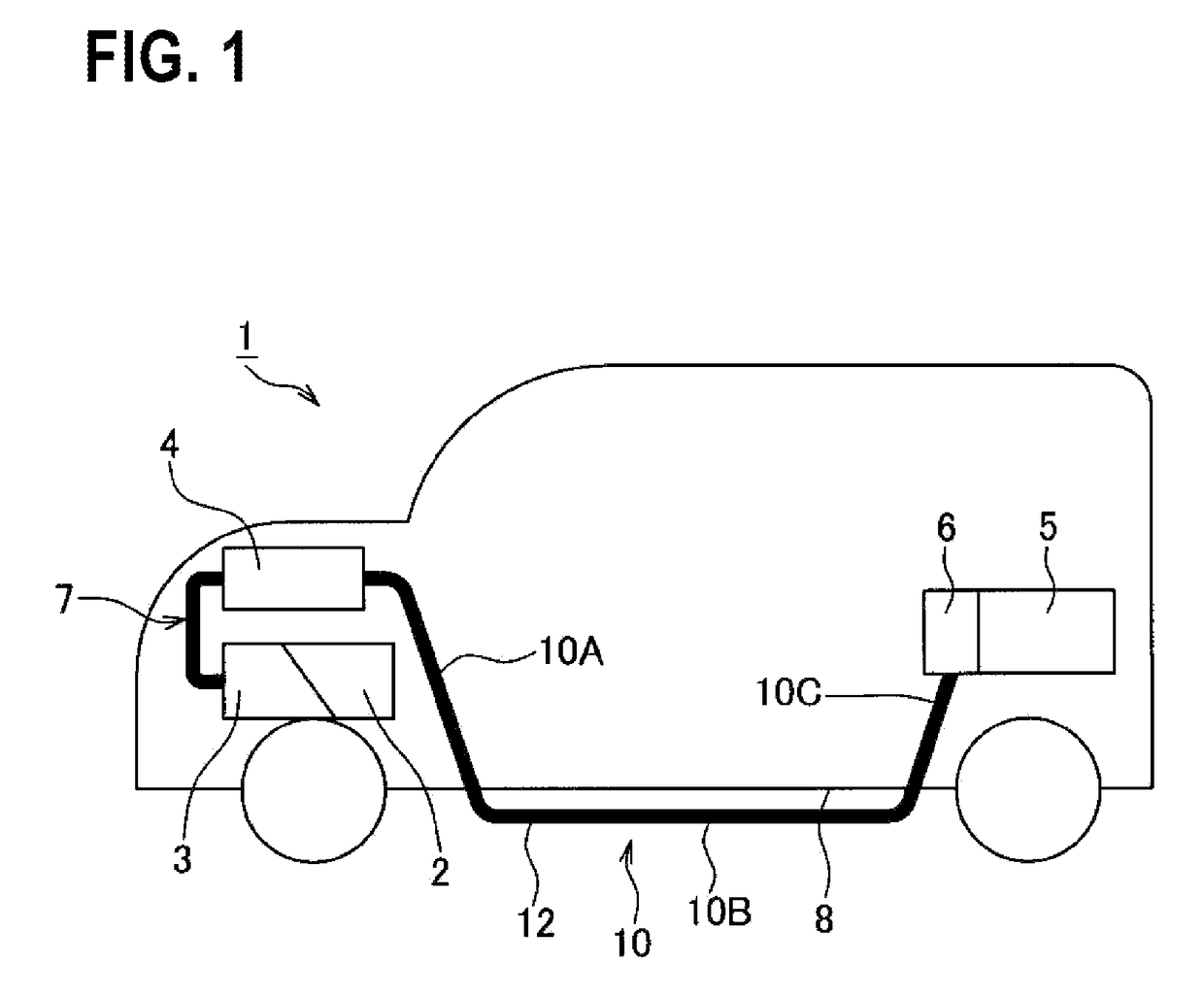 Exterior member and electric wire wiring structure