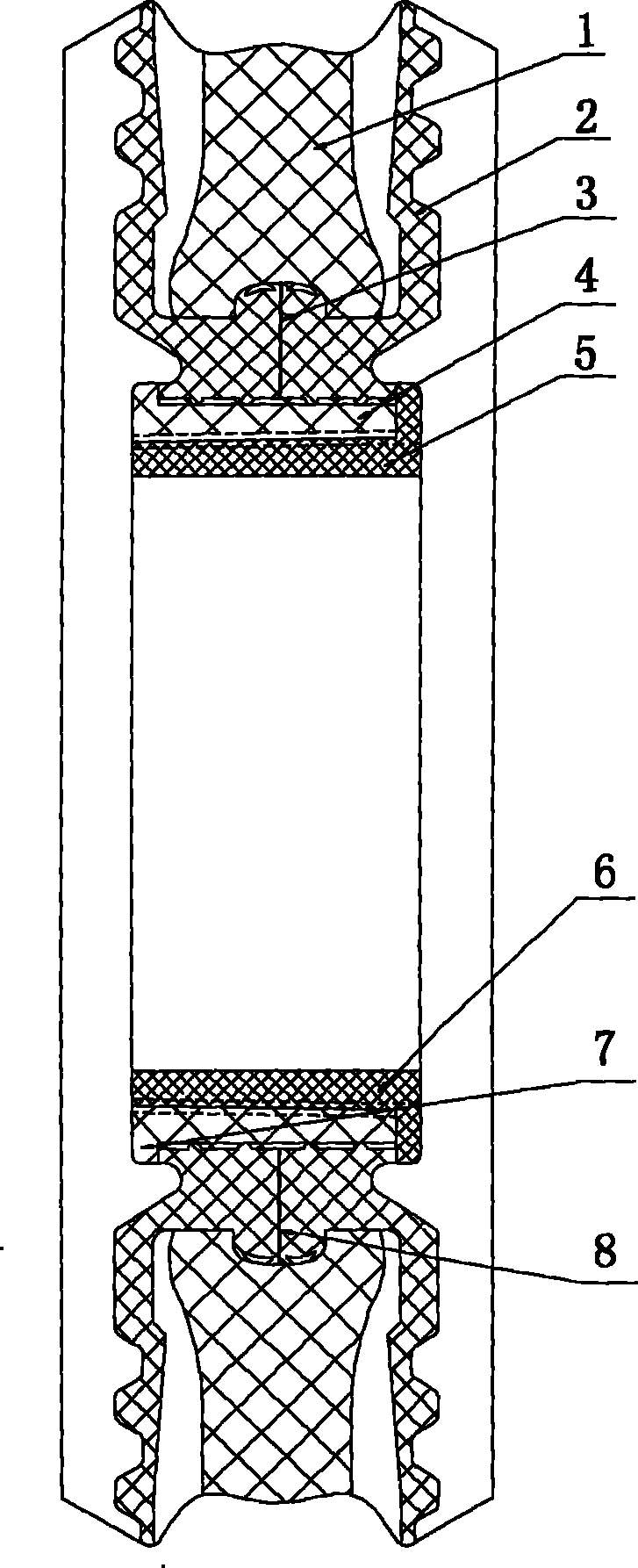 Dissepiment strainer plate inlet orifice clamping head