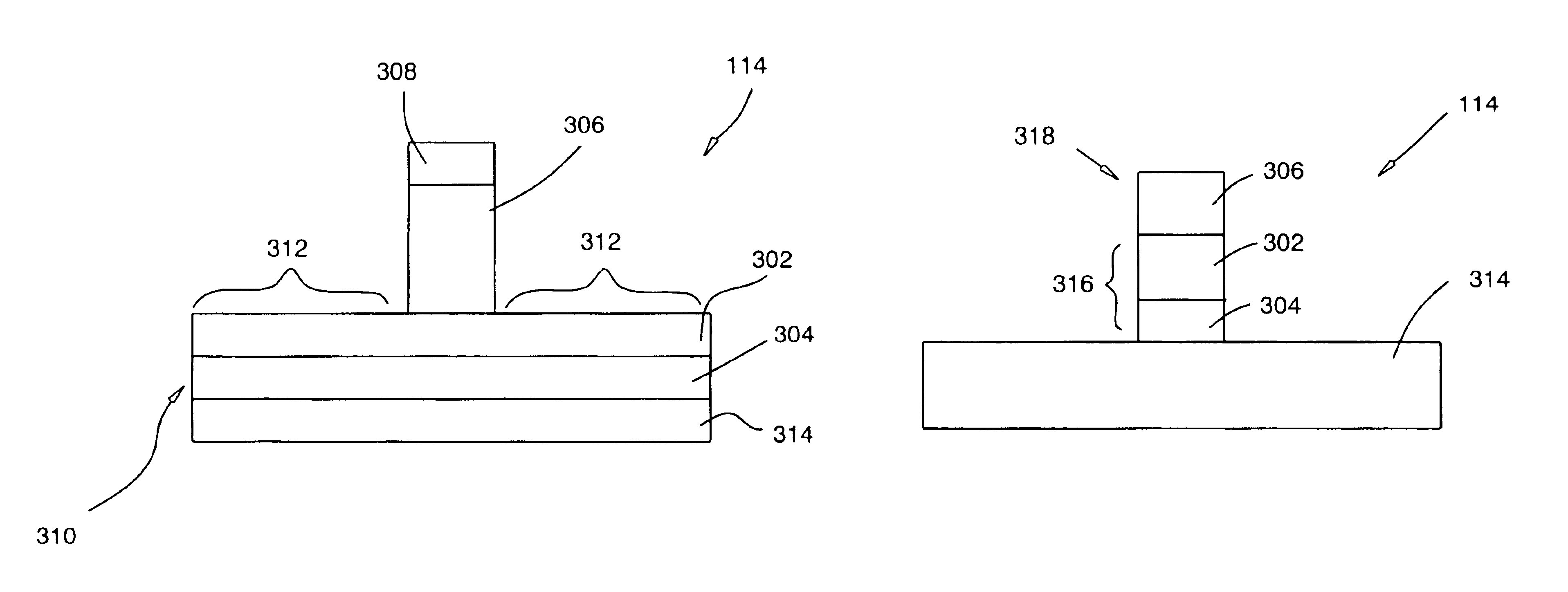 Method of plasma etching of high-K dielectric materials with high selectivity to underlying layers