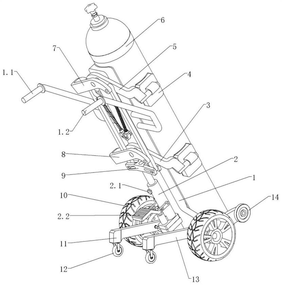 Medical oxygen bottle carrier