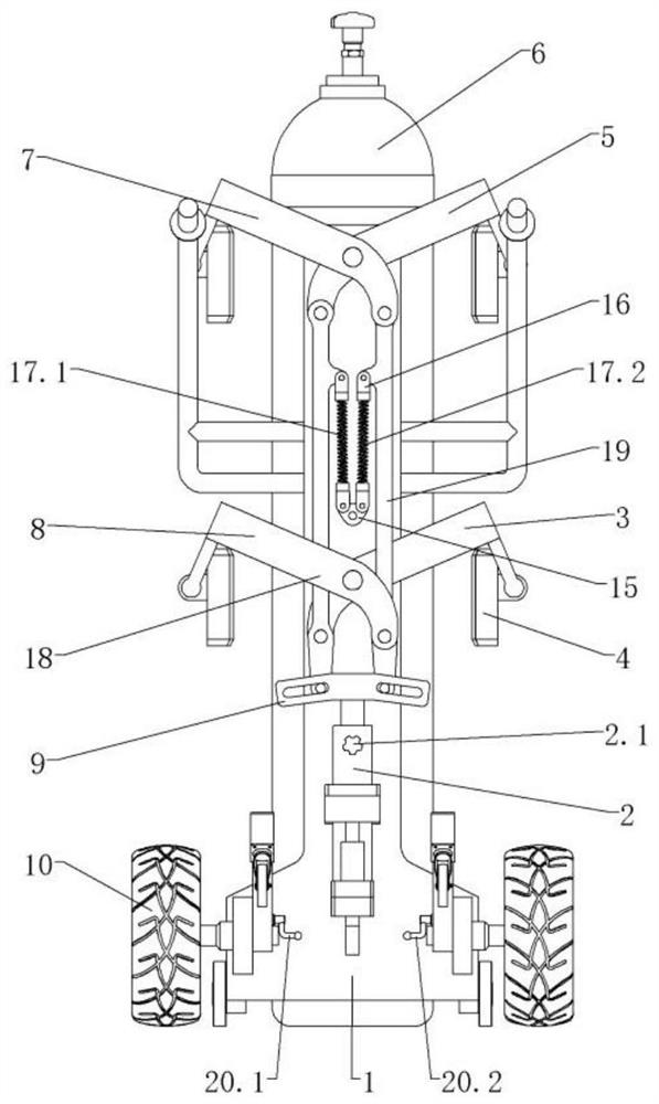 Medical oxygen bottle carrier