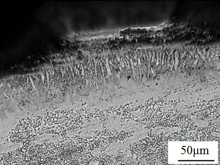 Treatment method for improving mold steel surface frictional wear resistance