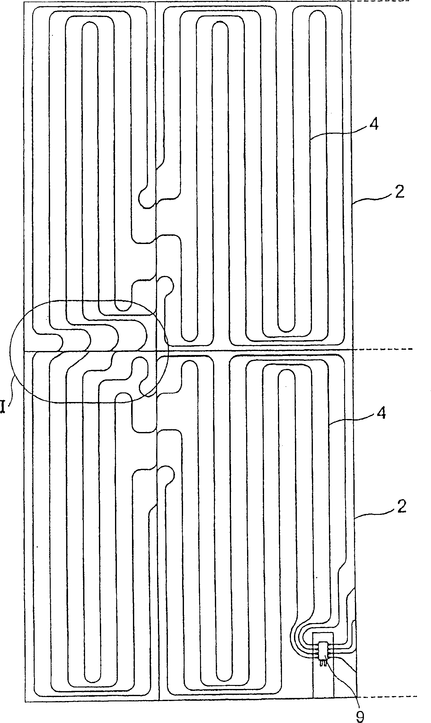 Collapsible heat rediation plate