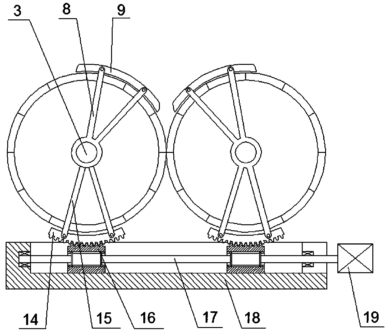 A non-screw self-feeding ball pressing machine