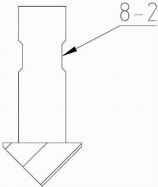 R-angle stamping fixture for flexible milled-surface-painted plastic material