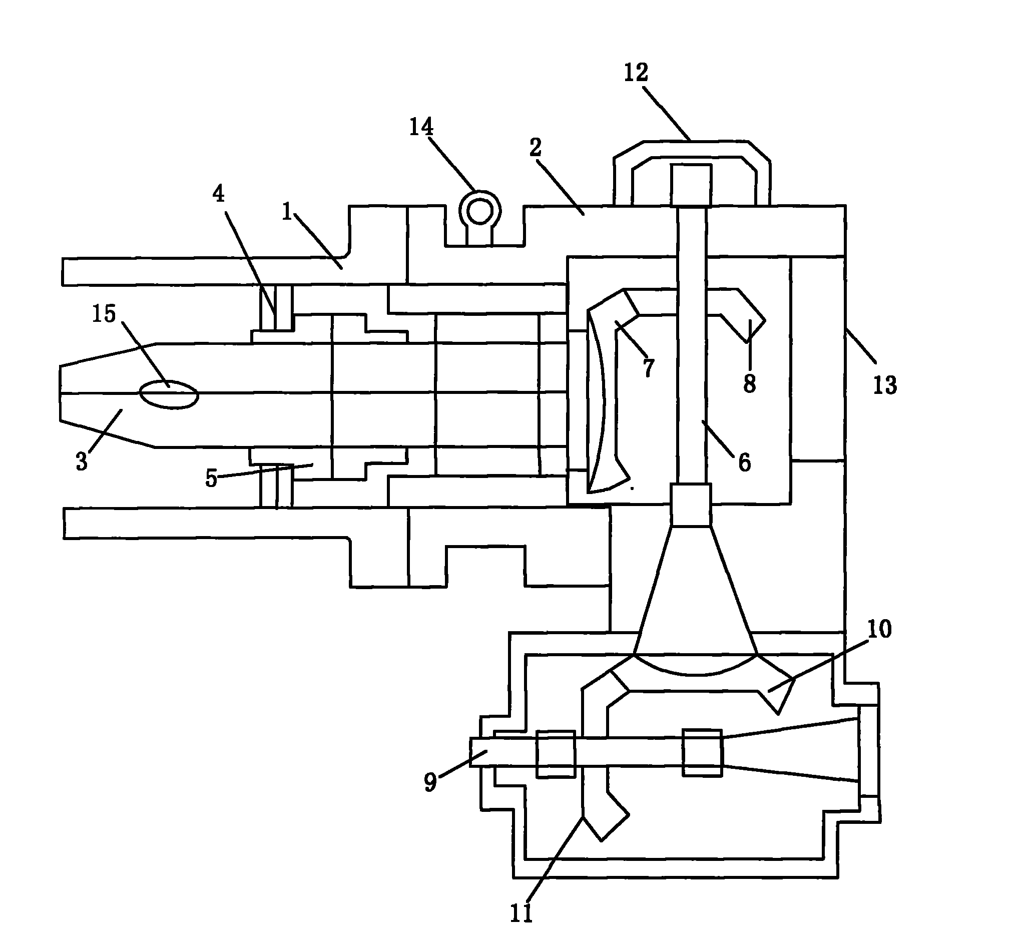 Boring and milling head