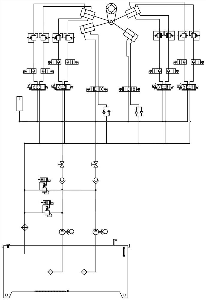 Blade hoisting tool and hydraulic system thereof