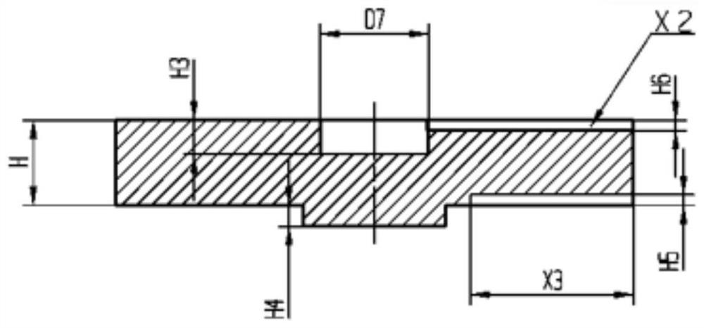 Adapter plate for mortise broaching of disc parts and disc part machining device