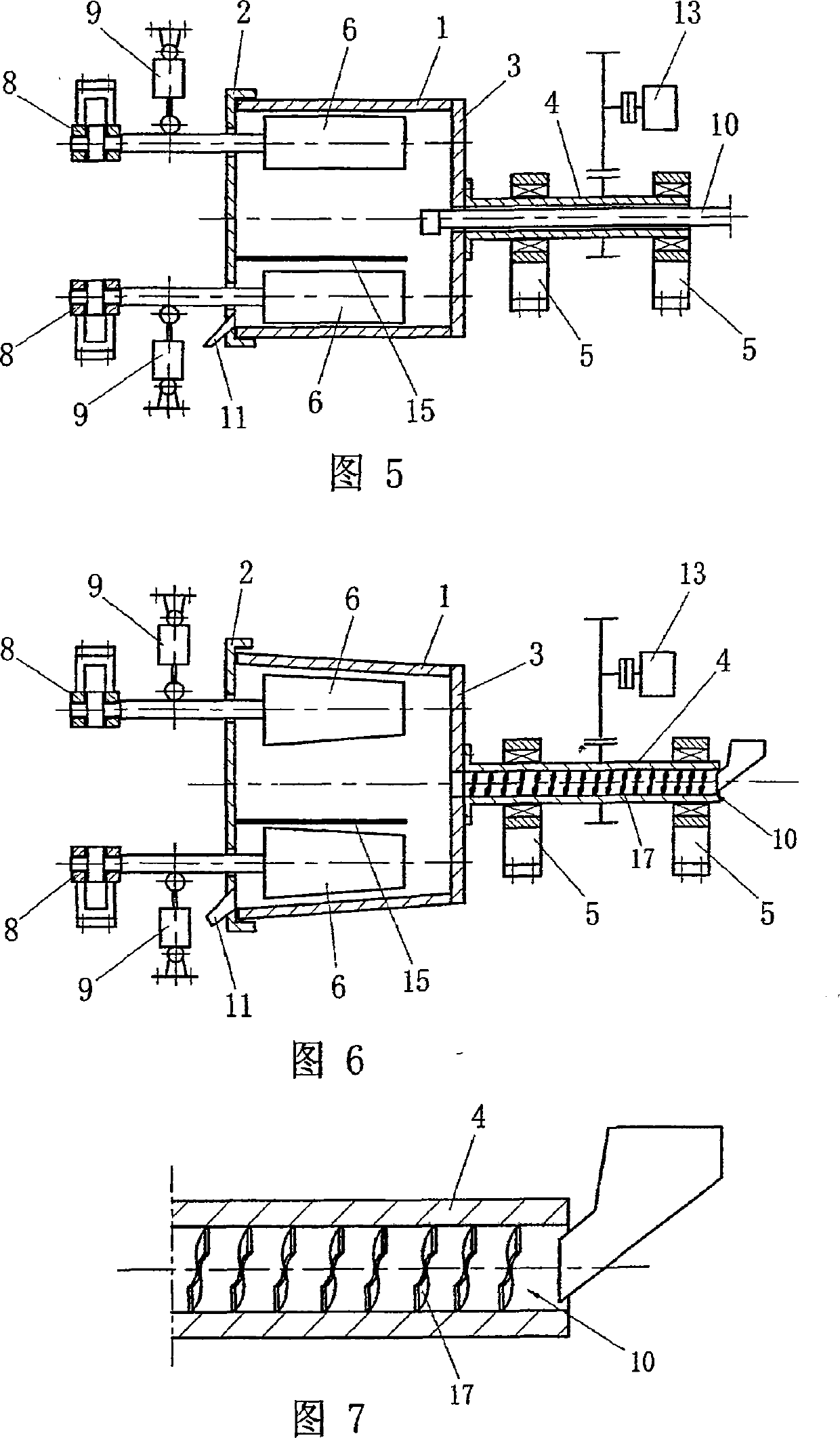 Horizontal type roller mill