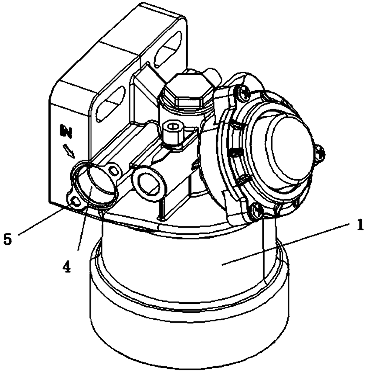 Rod-type heating diesel oil filter