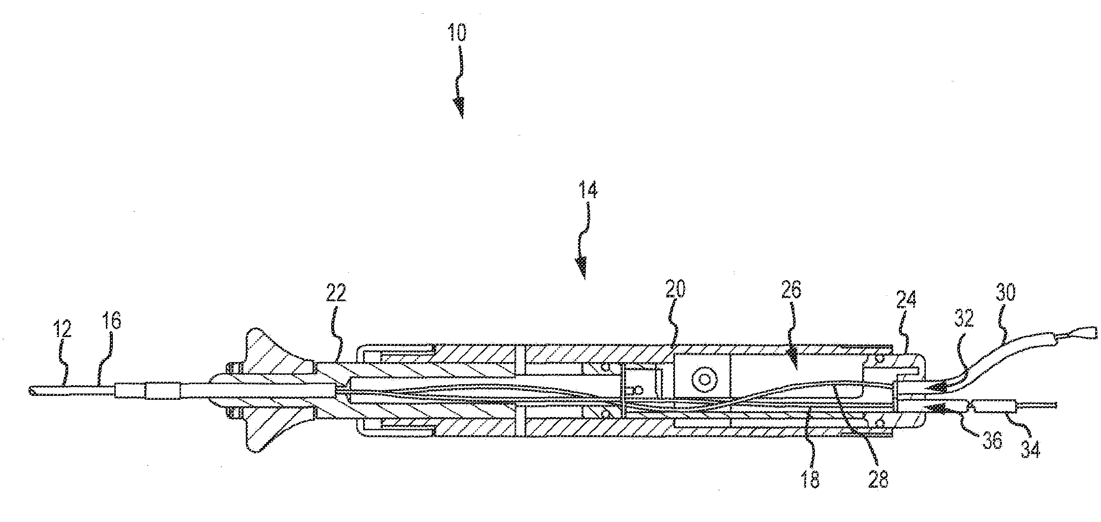 System and method for coupling a tube with a medical device handle