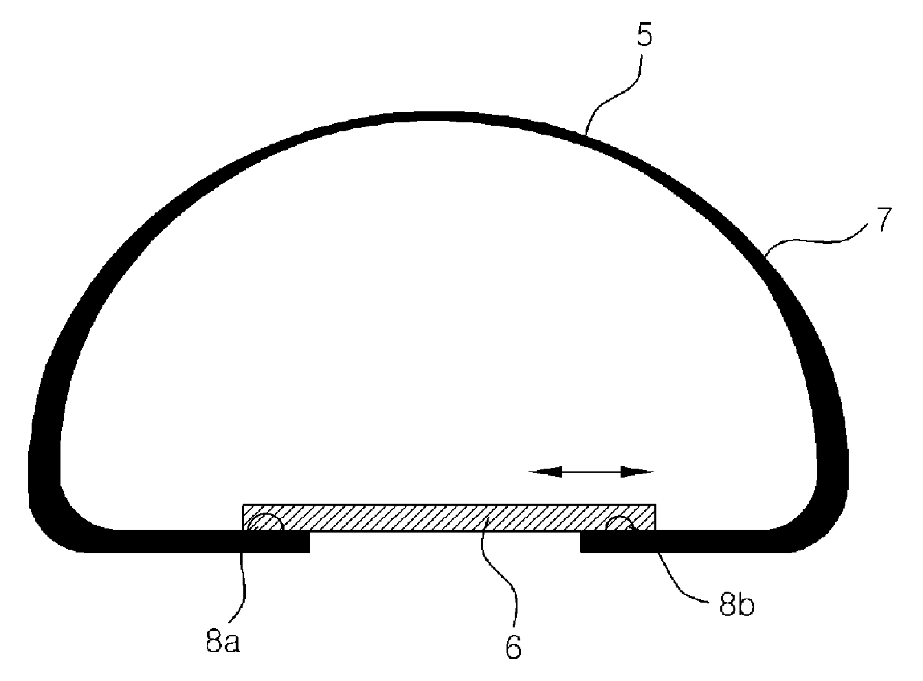 Silicone artificial breast prosthesis which minimizes stress concentration, and production method therefor