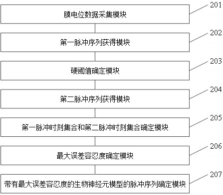 A method and system for neuron membrane potential transfer pulse sequence