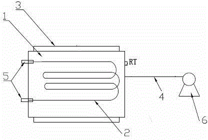 Online degassing device for ion chromatograph