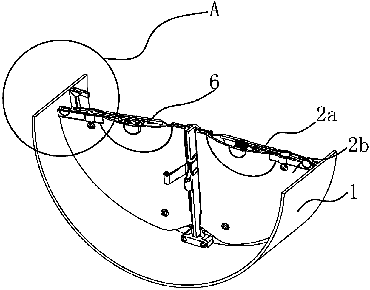 Auxiliary opening mechanism for flue check valve