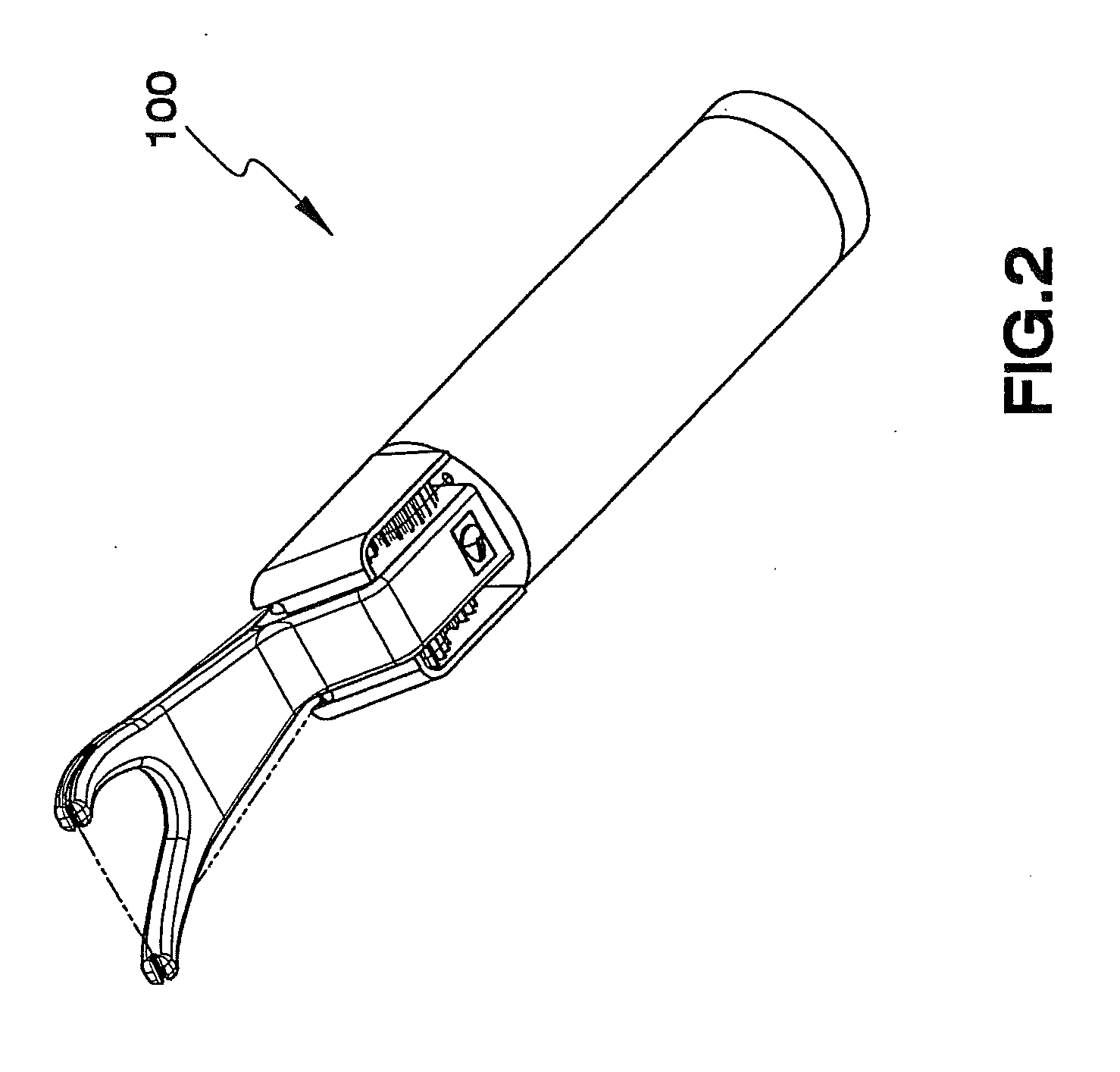 Flossing Device With Internal Floss Feed