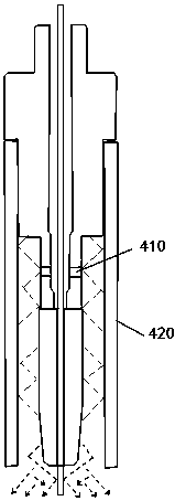 Gas shield welding contact tube